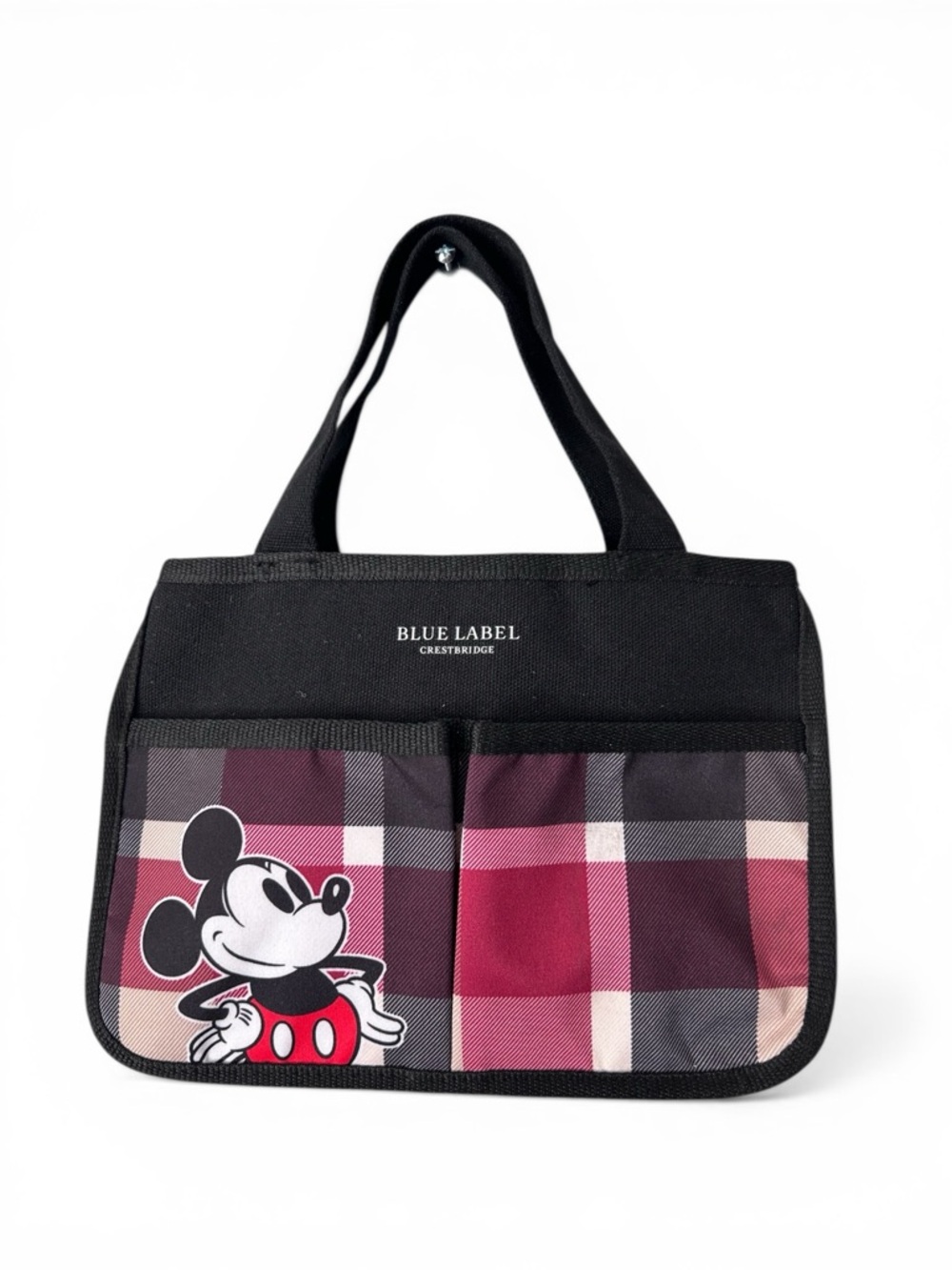 Blue Label CrestBridge Mickey Mouse Design Bag Organizer Mini Tote from Japan